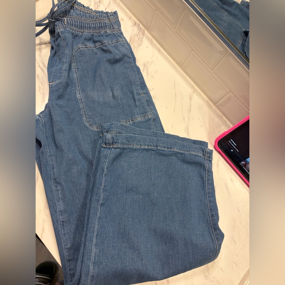 American Eagle Outfitters Blue Flare & Wide Leg Jeans - Picture 6 of 6